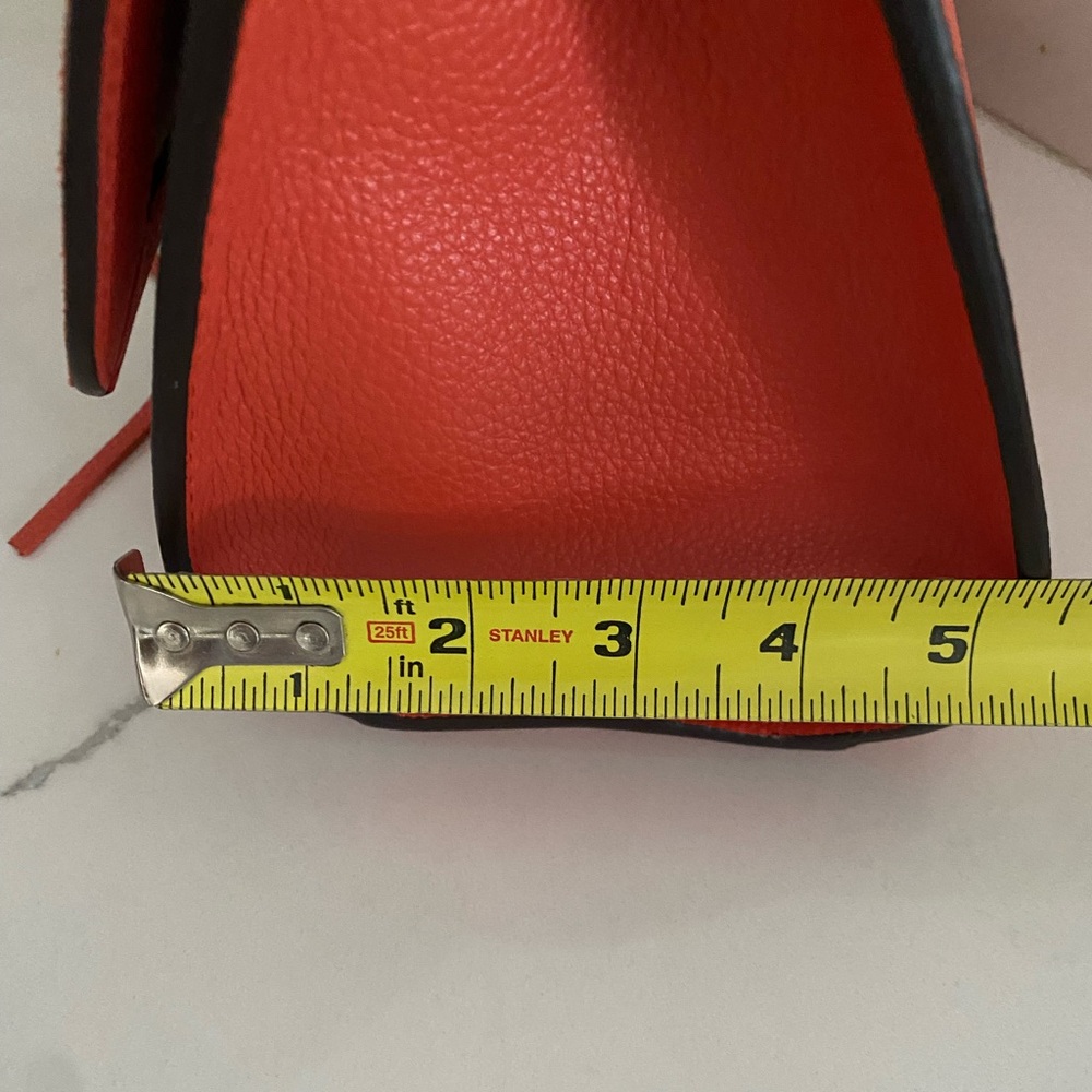 🆕 SEE BY CHLOE JOAN MINI CROSSBODY BAG FLAP TOP HANDLE GIPSY ORANGE LEATHER - Picture 13 of 16